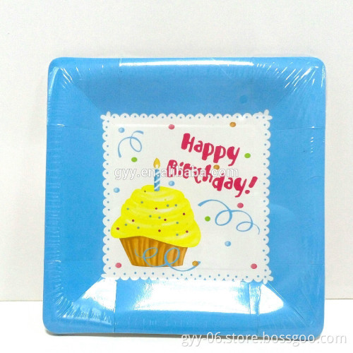 2015 New Design Disposable Paper Plate, Disposable Paper Dishes, Printed Paper Plate